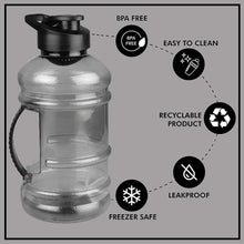 Sports Gym 1.5 Liters Gallon Water Bottle With Mixer And Strainer