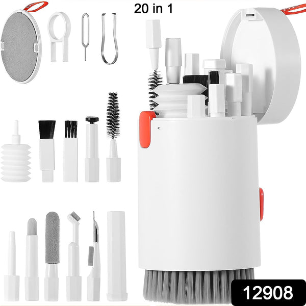 Keyboard Cleaner Kit 20-in-1 Laptop Phone Screen Cleaning Kit Keyboard Cleaning Kit With Electronic Cleaning Brush Spray For Airpods Pro Ipad Iphone Pro Camera Computer Cleaning