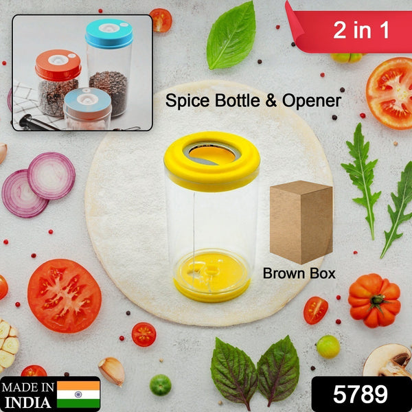 Salt Bottle Salt Dispenser With Opener  Salt Shaker Pack Of 1 Seasoning Shaker High Quality Plastic Bottle For Home Cooking Picnic Camping Ration Salt Shakers (4 Pc Moq)