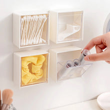 Adhesive Wall Mounted Flip Storage Box Holder Small Object Storage Case ( 1 Pcs )