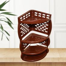 Multi Purpose Plastic Corner Rack A Stylish Storage Shelf For Kitchen  Living Room  Bathroom (1 Pc  3 Layer )