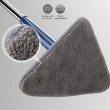 360 Rotatable Mop Triangle Mop With Long Handle (1 Pc  113 Cm)