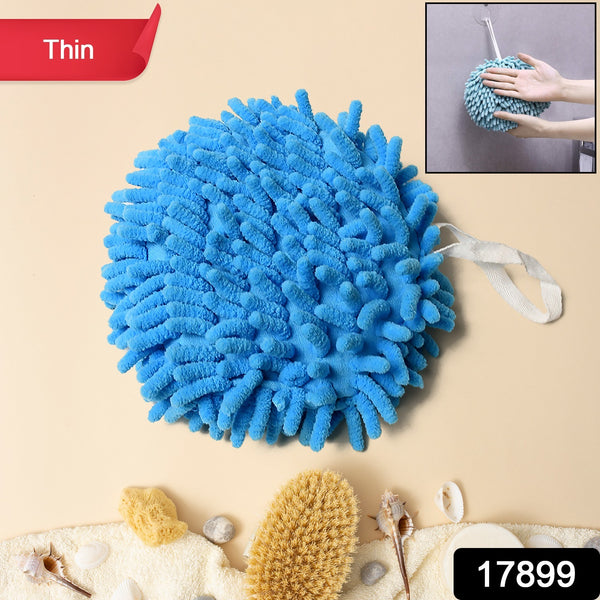 Hand Towels For Bathroom Kitchen Hand Towel Hand Dry Towels Absorbent Soft Hanging Hand Bath Towels Microfiber Plush Chenille Hand Towel Ball Machine Washable Bathroom With Loop (1 Pc)