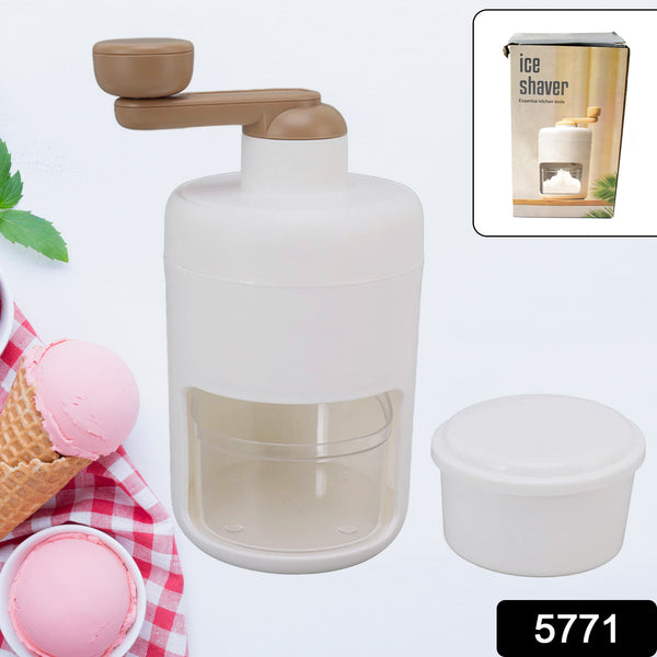 Portable Gola Maker Ice Crusher And Shaved Ice Machine Hand Shaved Ice Machine Manual Fruit Smoothie Machine Mini Household Ice Shaver Small Ice Crusher