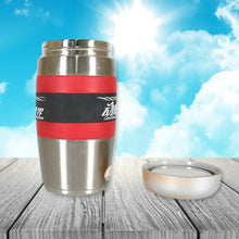 Steel Travel Mugtumblercup Double Walled With Rubber Grip 400ml