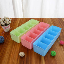 Multi-function Desktop Drawer Storage Box Clothing Organizer 5 Grid Storage Box Underwear Socks Ties Organizer Box (4 Pc Set)
