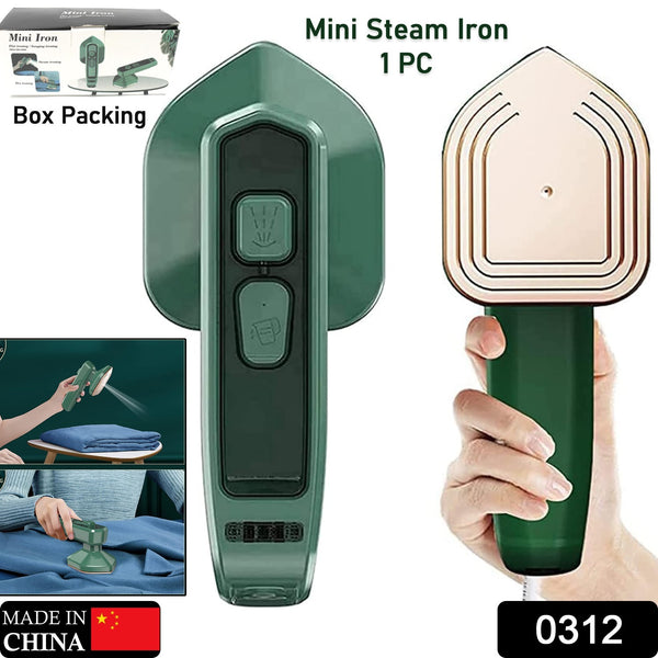 Mini Steam Iron Handheld Garment Steamer For Clothes - Portable Travel Household Ironing Machine Fast Heat Up Powerful Steam Compact Design For Travel And Home Quilting Sewing Iron Useful Gifts For Family Members Friends Birthday (1 Pc)