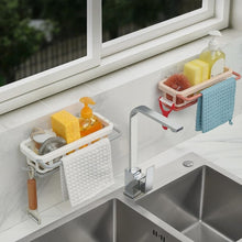 Multipurpose Platic Hanging Drain Rack Retractable Sponge Storage Hanging Rack With Adhesive Hook For Kitchen And Bathroom Dishcloth Holders Basket Drying Tray Organizer
