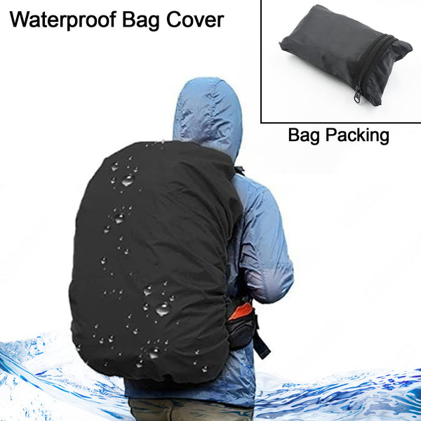 Heavy Waterproof Nylon Rain Coverdust Cover - Elastic Adjustable For Laptop Bags And Backpacks School Bag Waterproof Cover Dust Proof Backpack Laptop Bag Cover (1pc)