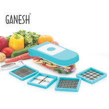 7 In 1 Plastic Vegetable Dicer Blue 8108