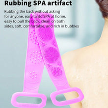 Silicone Body Back Scrubber Double Side Bathing Brush For Skin Deep Cleaning Massage Dead Skin Removal (101 Gm  Medium Size 1pc)