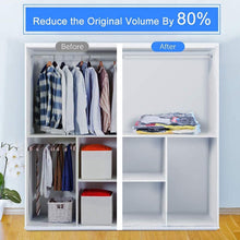 Vacuum Storage Bags With Suction Pump  Shirt Clips - Vacuum Bags - Big Capacity Vacuum Seal Bags For Travel Clothes Blankets Pillows Compression Bags  Space Saver Vacuum Storage Bags (5 Pcs Set)