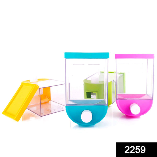 Wall Mounted Cornflakes Food Storage Box tank - 1100 Ml (Assorted Color)