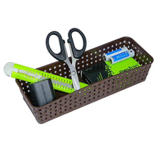 Plastic Multipurpose Desk Organizer Tray Office Drawer Dividers Storage Bins For Kitchen Bathroom Office Makeup Bedroom Dresser Craft Basket Rack Multicolour (6 Pcs Set)