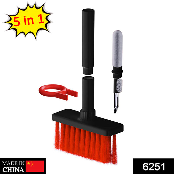 5in1 Multi-function Soft Dust Clean Bush For Computer Cleaning With Corner Gap Duster Keycap Puller Remover For Gamer Pc