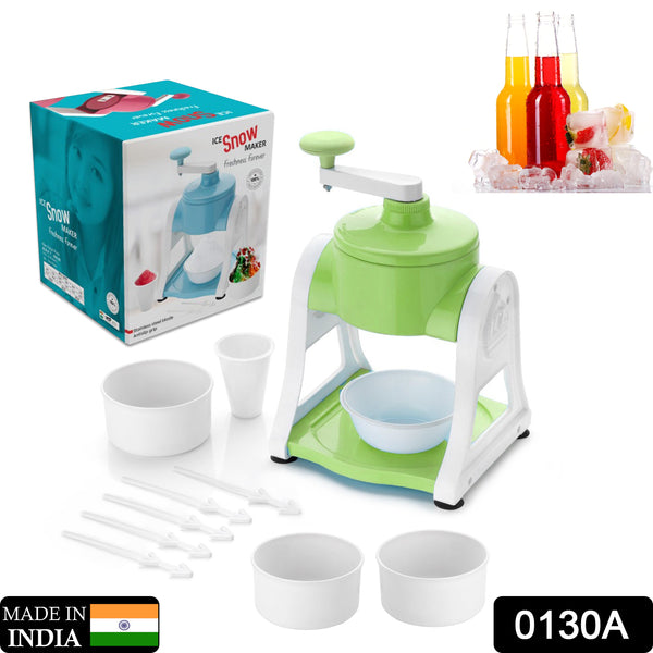 Ice Gola Maker Ice Snow Maker Machine  Ice Crusher  Indoor Outdoor Manual With Steel Blade  Antislip Grip
