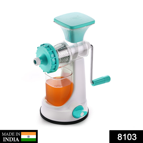Kitchenware Plastic Hand Juicer New Smart Fruit  Vegetable Multipurpose Juicer 8103 (Color random Green blue red orange) ( Colors May Vary )  (Multicolor Pack Of 1)