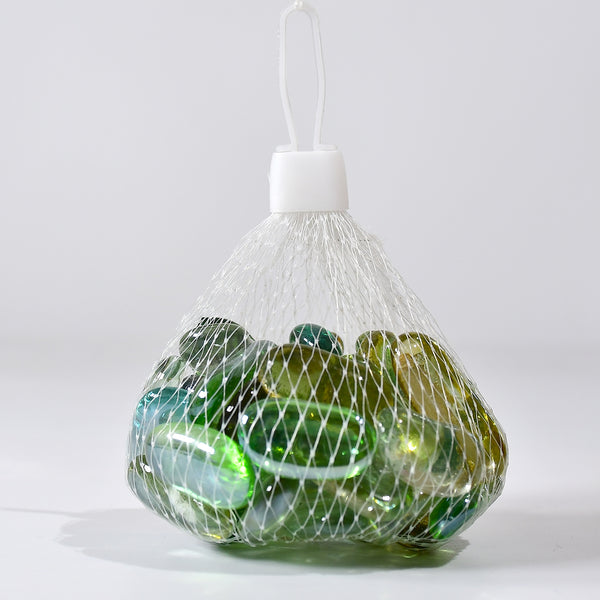 Glass Gem Stone Flat Round Marbles Pebbles For Vase Fillers Attractive Pebbles For Aquarium Fish Tank.