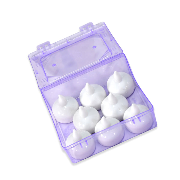 Flameless Floating Candles Battery Operated Tea Lights Tealight Candle - Decorative Wedding. Set Of 8pcs With Transparent Box