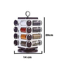 Multipurpose Revolving Spice Rack With 16 Pcs Dispenser Each 100 Ml Plastic Spice Abs Material 1 Piece Spice Set 1 Piece Spice Set 8119  (Plastic)
