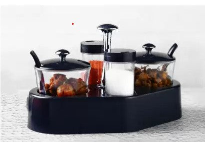 Rendy Condiment Set For Kitchen Transparent Jar For Easy To Access Spice 1 Piece Spice Set 8122  (Plastic)