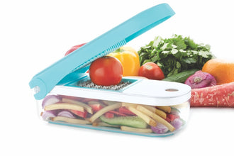 7 In 1 Plastic Vegetable Dicer Blue 8108