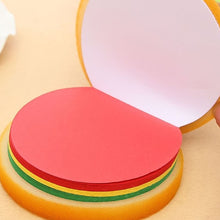 Burger Shaped Notepad  Sticky Notes  Memo Pads Unique Mini Notes (Multicolor)