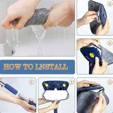 360 Rotatable Mop Triangle Mop With Long Handle (1 Pc  113 Cm)