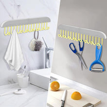 Plastic Organizer Hanger 360 Degree Rotatable Clothes Multifunctional With 8 Hooks Heavy Duty Clothing Tank Top Belt Towel Drying Rack Holder (1 Pc)