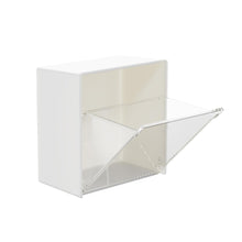 Adhesive Wall Mounted Flip Storage Box Holder Small Object Storage Case ( 1 Pcs )