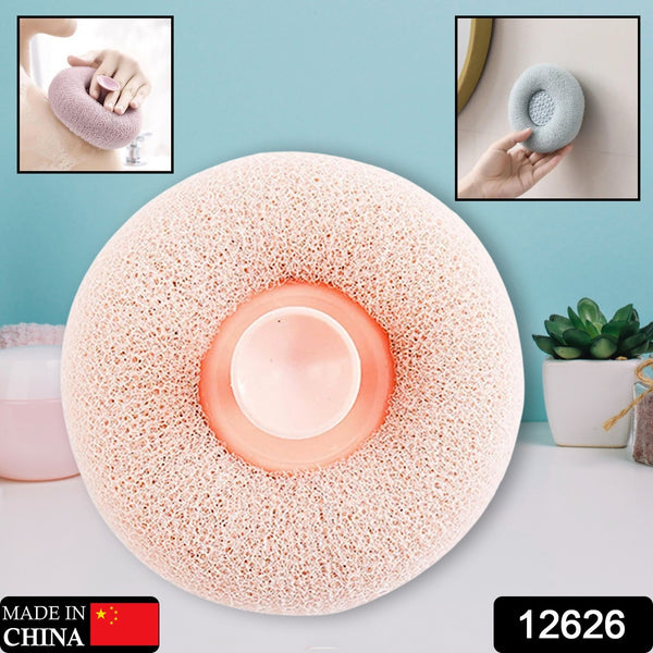 Super Soft Bath Sponge Flower Suction Cup Bath Sponges For Shower Women Men Foam Loofah Sponge Exfoliating Bath Sponge Body Washer Reusable Loofah Massage Bath (1 Pc)