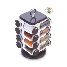 Multipurpose Revolving Spice Rack With 16 Pcs Dispenser Each 100 Ml Plastic Spice Abs Material 1 Piece Spice Set 1 Piece Spice Set 8119  (Plastic)