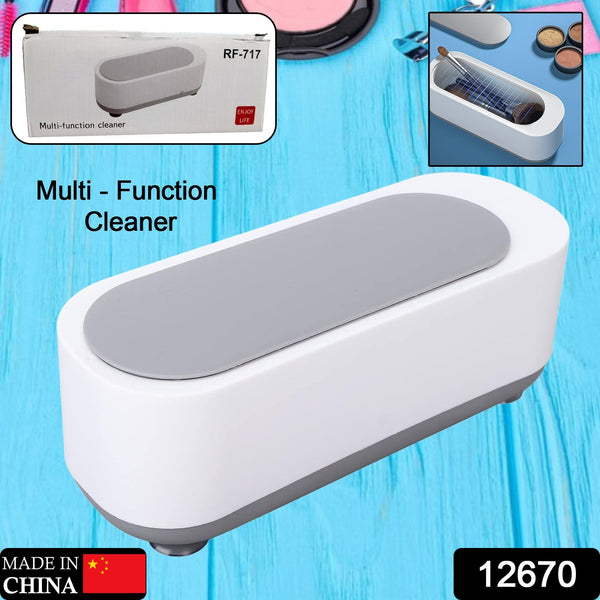 Ultrasonic Jewllery Cleaner Ultrasonic Cleaning Machine Portable Jewellery Cleaning Mchine For Jewellery Ring Silver Retainer Glasses Watches Coins High Frequency Vibration Machine (Battery Not Included)