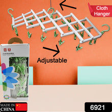 Big Adjustable Clothes Hanger Windproof Tumble Dryer Extendable Socks Washing Liner Plastic Drying Rack Sock Hanger Foldable Hanger Underwear Dryer With 29 Clips