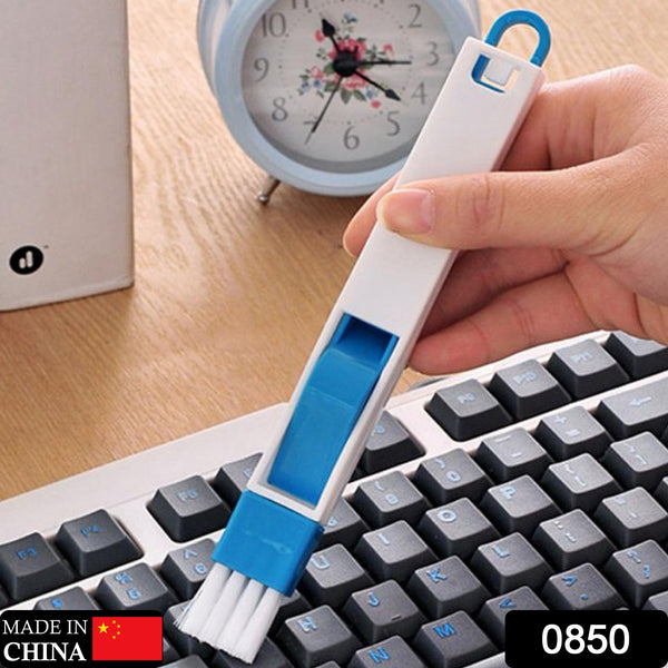 2 In 1 Multi-function Plastic Window Slot Keyboard Wardrobe Dust Removal Cleaning Brush