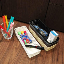 Plastic Multipurpose Desk Organizer Tray Office Drawer Dividers Storage Bins For Kitchen Bathroom Office Makeup Bedroom Dresser Craft Basket Rack Multicolour (6 Pcs Set)