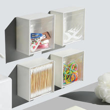 Adhesive Wall Mounted Flip Storage Box Holder Small Object Storage Case ( 1 Pcs )