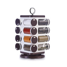 Multipurpose Revolving Spice Rack With 16 Pcs Dispenser Each 100 Ml Plastic Spice Abs Material 1 Piece Spice Set 1 Piece Spice Set 8119  (Plastic)