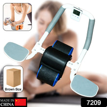 Abdominal Roller Wheel Automatic Rebound Sponge Handle Double Wheel Abdominal Roller Non-slip Timer Function With Elbow Support For Exercises For Body Fitness Strength Training Home Gym