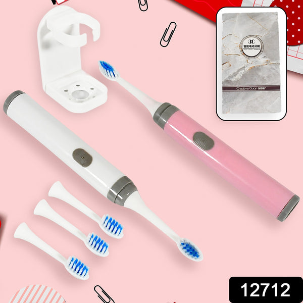 Adult Waterproof Electric Toothbrush Strong Sonic Charging With 4 Toothbrush Head And A Toothbrush Holder