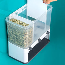 Easy Flow Cereal Dispenser For Kitchen 3 In 1 Push Button Wall Mount Container