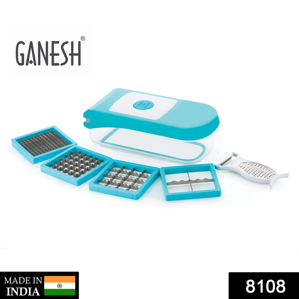 7 In 1 Plastic Vegetable Dicer Blue 8108