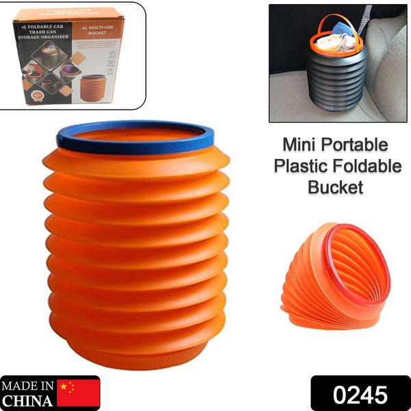 Foldable Storage Bucket  Water Container  Dustbin Multiuse Bucket For Home  Car  Kitchen Use Bucket