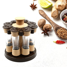 360 Revolving Spice Rack For Kitchen And Dining Table 8 Spice Jars With 120 Ml Condiment Set Herb Seasoning Organizer
